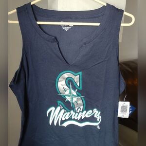 NEW TORRID Women's Split Neck Tank MLB Seattle Mariners Navy 00 M/L 10